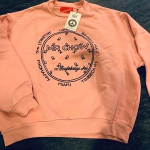 Mr Chow Madhappy sweatshirt, pink, medium, NWT